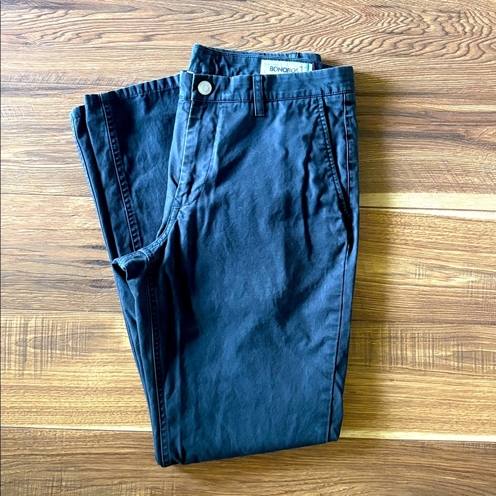 Bonobos Navy Washed Chino Pants
